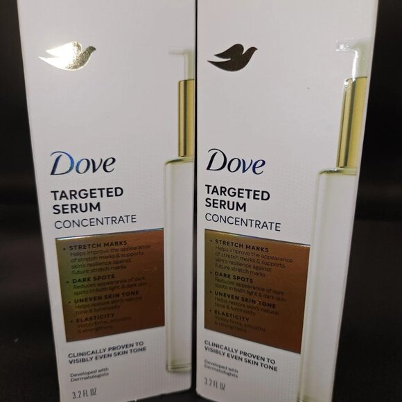 Dove Targeted Serum Concentrate 2 Pack 3.2 oz Ea Stretch Mark, Dark Spots, Etc - Picture 1 of 1